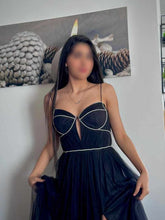 Charger l'image dans la galerie, Robe de Mariage - Sans manches Maxi Tulle Colonne Réguliers Noire