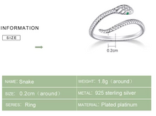 Charger l'image dans la galerie, Bague SERPENT en argent