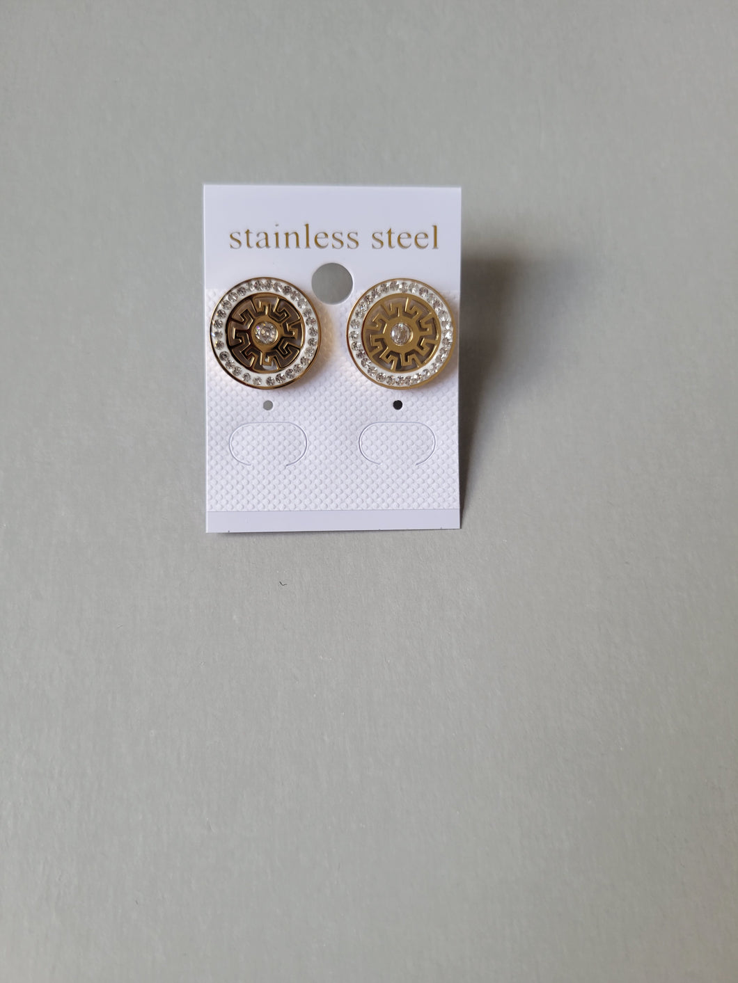 Boucles d'oreilles LUMINOS en acier inoxydable