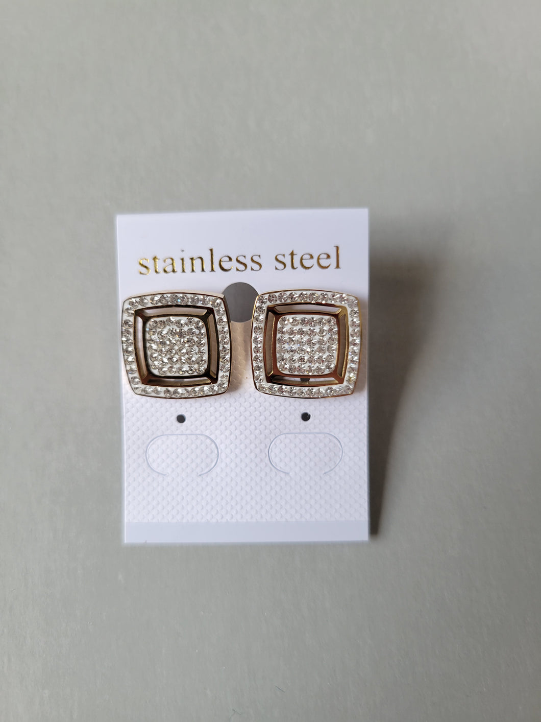 Boucles d'oreilles LUMINOS en acier inoxydable
