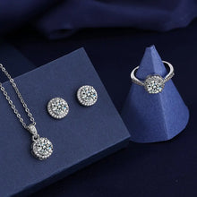 Charger l&#39;image dans la galerie, Parure de bijoux en diamant, argent 925
