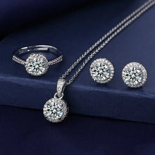 Charger l&#39;image dans la galerie, Parure de bijoux en diamant, argent 925
