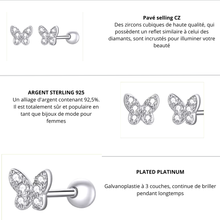 Charger l&#39;image dans la galerie, Boucles d&#39;oreilles CORA en argent
