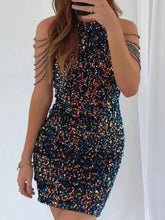 Charger l&#39;image dans la galerie, Mini robe à paillettes
