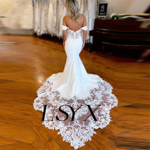 Charger l&#39;image dans la galerie, Robe de Mariée Sirène en Crêpe
