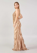 Charger l&#39;image dans la galerie, Robe de Mariage Sans manches Maxi Tulle Sirène Grandes Tailles Gold
